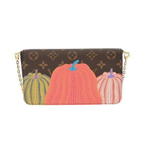 Louis Vuitton Monogram Pochette Felicie Brown Canvas Shoulder Bag